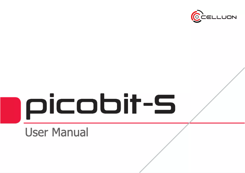 Page n°1 - Manuel utilisateur Celluon Picobit-S