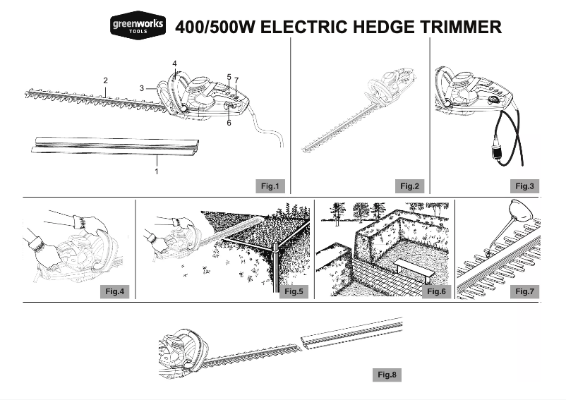 Page 1 de la notice Manuel utilisateur Greenworks 22247
