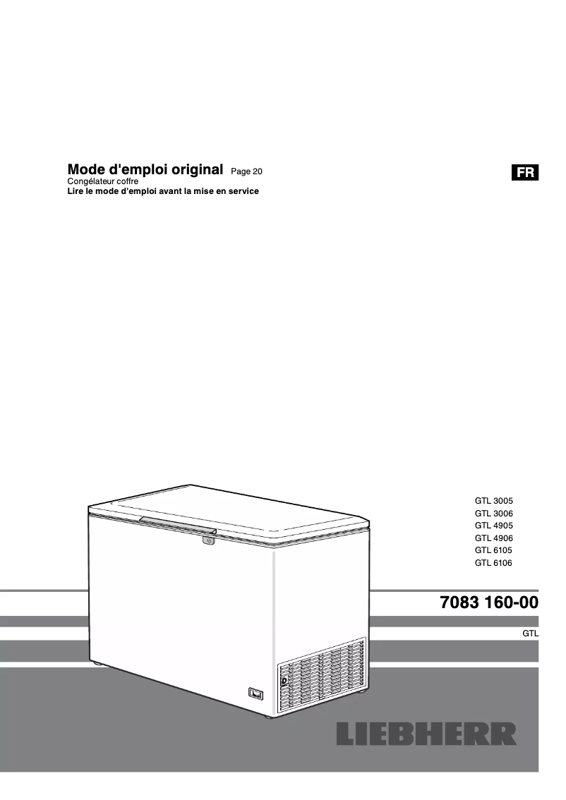 Page n°1 - Manuel utilisateur Liebherr GTL 6105