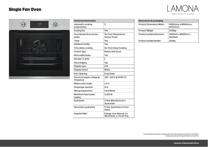Image de la première page du manuel de l'appareil LAM3412