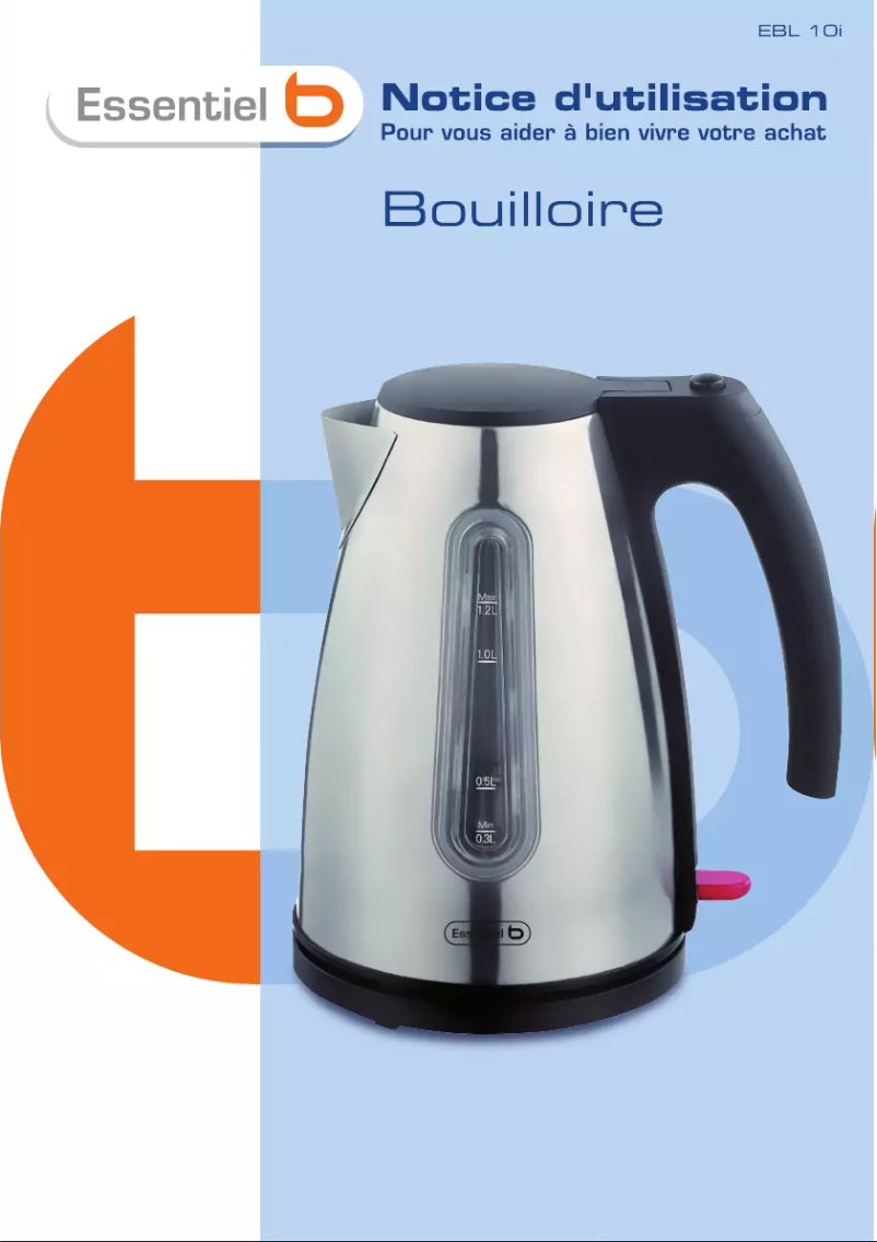 Image de la première page du manuel de l'appareil EBL 10I