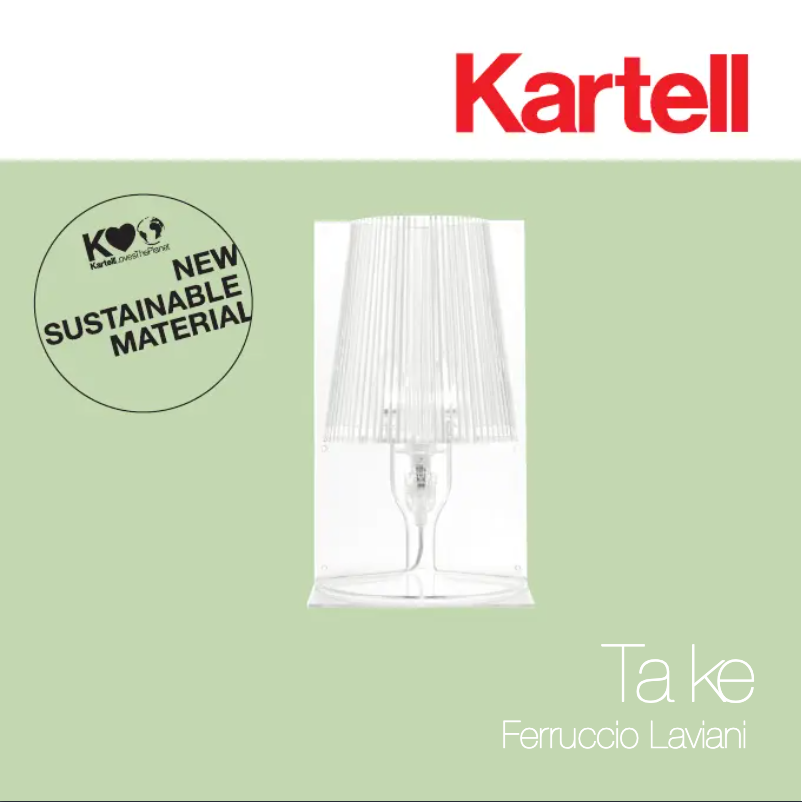 Page 1 de la notice Manuel utilisateur Kartell Take