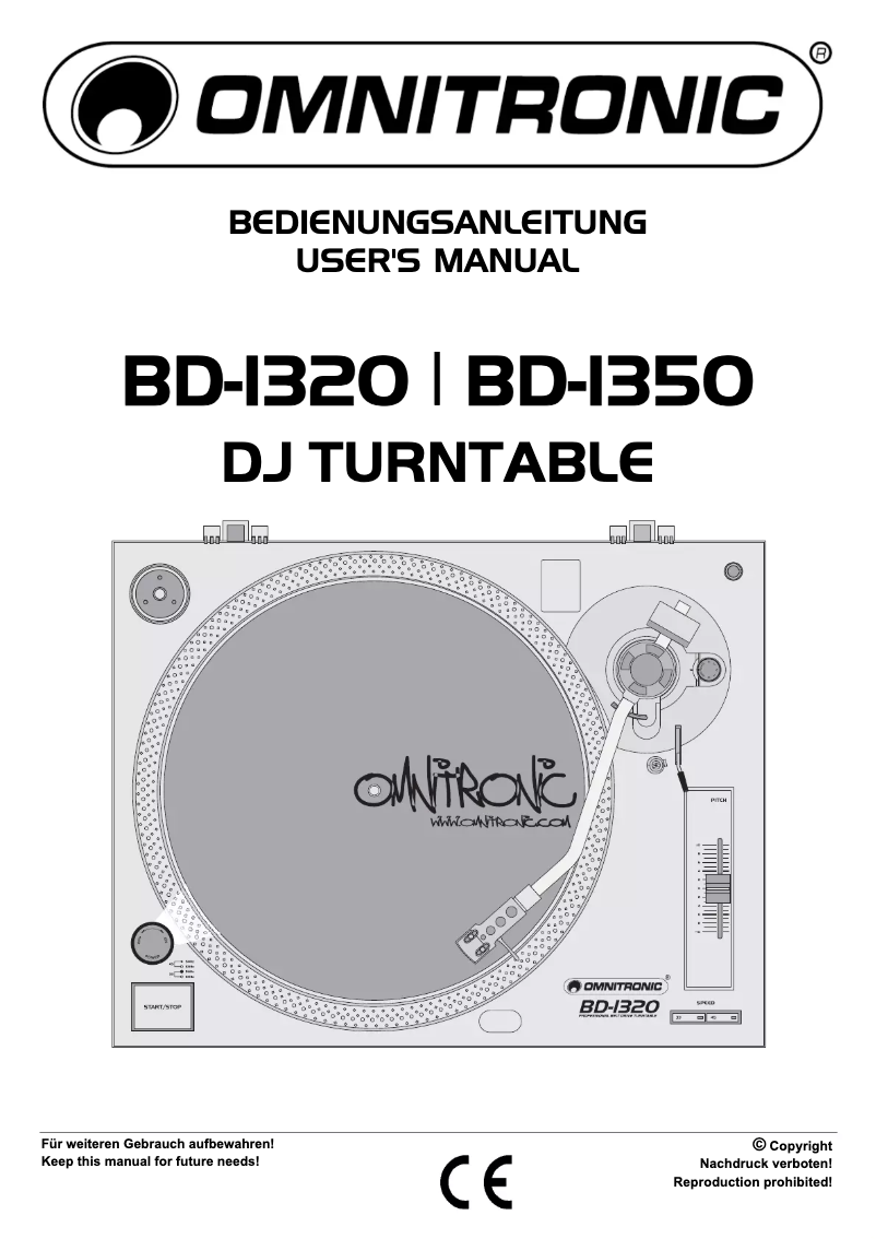 Página 1 del manual Manual de usuario Omnitronic BD-1320