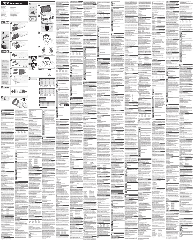 Page 1 de la notice Manuel utilisateur Milwaukee L4 RLEPB