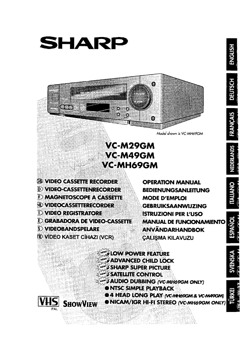 Image de la première page du manuel de l'appareil VC-M29