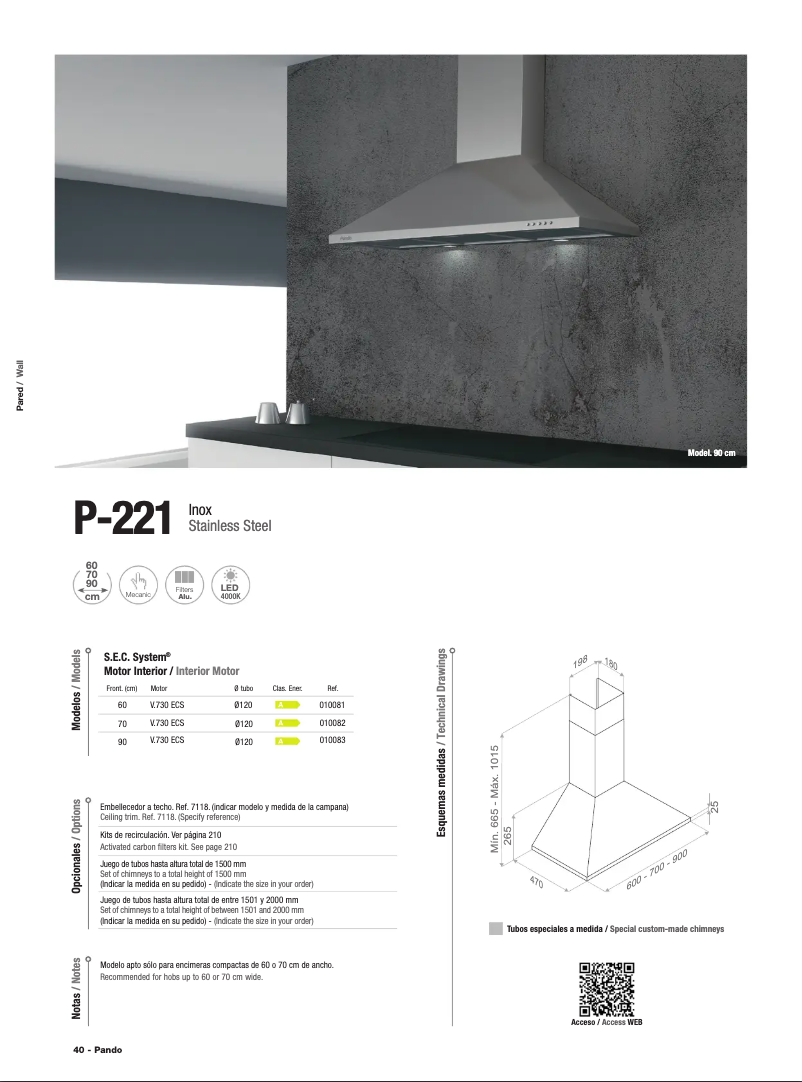 Page n°1 - Manuel utilisateur Pando P-221