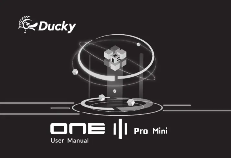 Page 1 de la notice Manuel utilisateur Ducky One 3 Pro