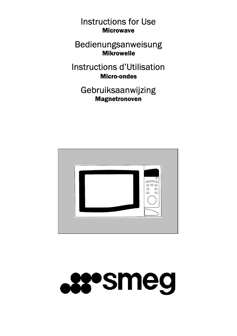 Page n°1 - Manuel utilisateur Smeg ME203FX