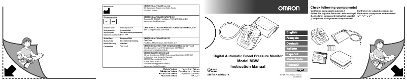 Imagen de la primera página del manual del dispositivo M3W Wide Cuff