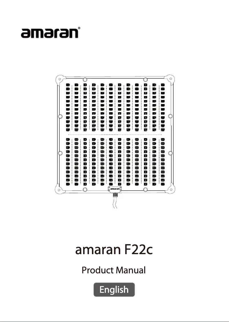 Image de la première page du manuel de l'appareil F22c