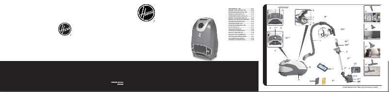 Page 1 de la notice Manuel utilisateur Hoover H-ENERGY 700 HE710HM 011