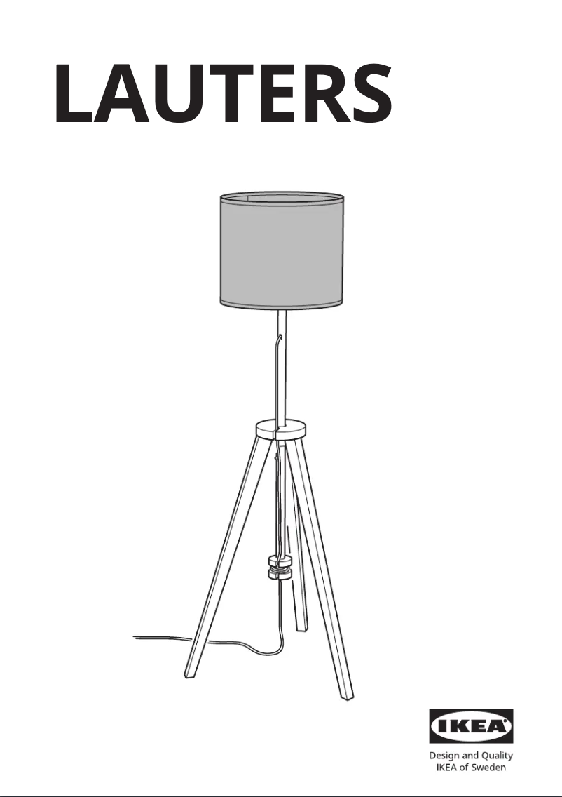 Imagen de la primera página del manual del dispositivo LAUTERS 805.315.90