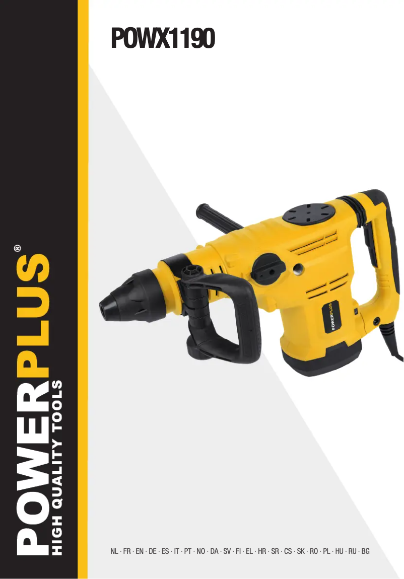 Page 1 de la notice Manuel utilisateur PowerPlus POWX1190
