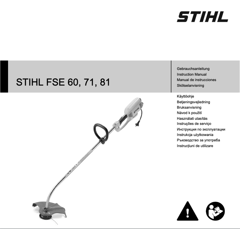 Page 1 de la notice Manuel utilisateur Stihl FSE 81