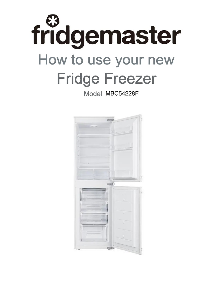 Page 1 de la notice Manuel utilisateur Fridgemaster MBC54228F