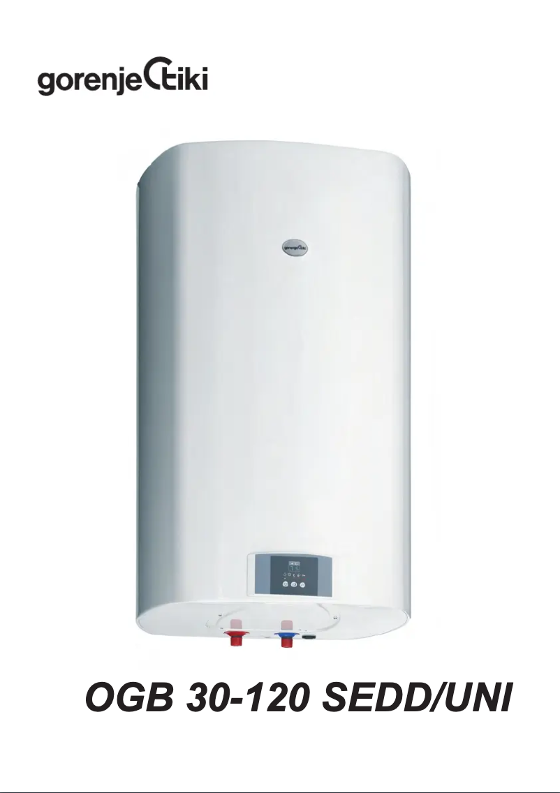 Page n°1 - Manuel utilisateur Gorenje OGB100SEDD/GA