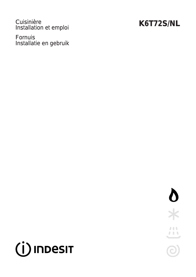 Page 1 de la notice Manuel utilisateur Indesit K 6 T 72 S