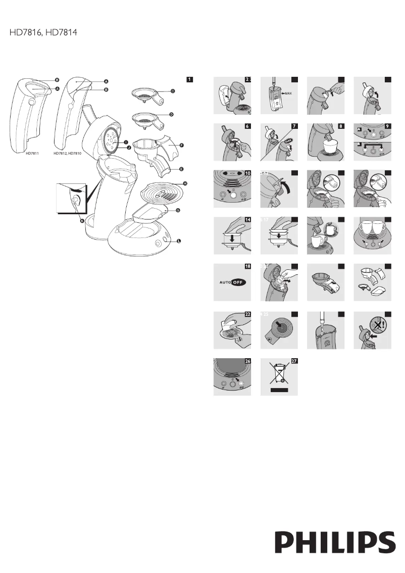 Página 1 del manual Manual de usuario Philips Senseo HD7830