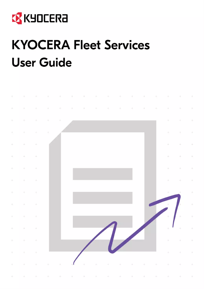 Image de la première page du manuel de l'appareil Fleet Services