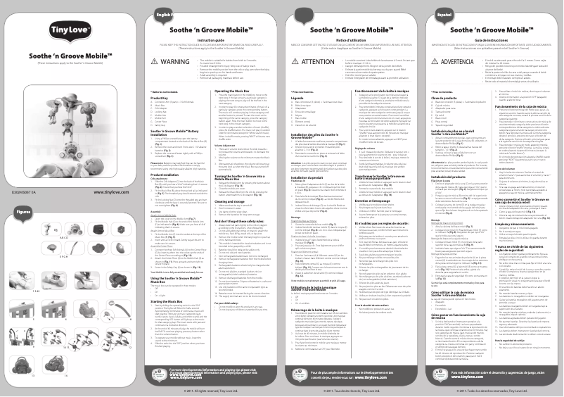 Image de la première page du manuel de l'appareil Soothe‘n Groove Mobile