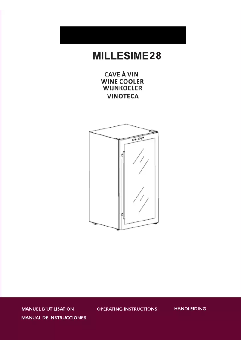 Image de la première page du manuel de l'appareil Millesime 28