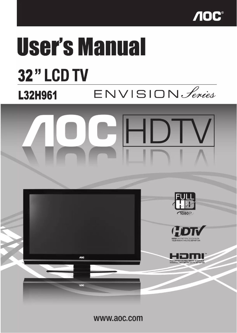 Page n°1 - Manuel utilisateur AOC L32H961