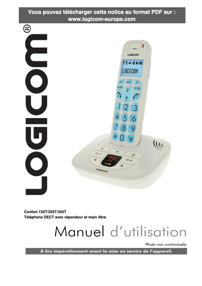 Image de la première page du manuel de l'appareil Confort 255T