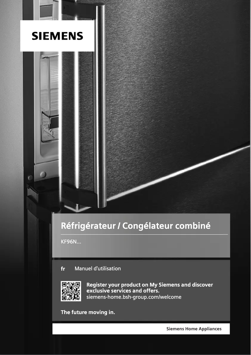 Page 1 de la notice Manuel utilisateur Siemens KF96NVPEA