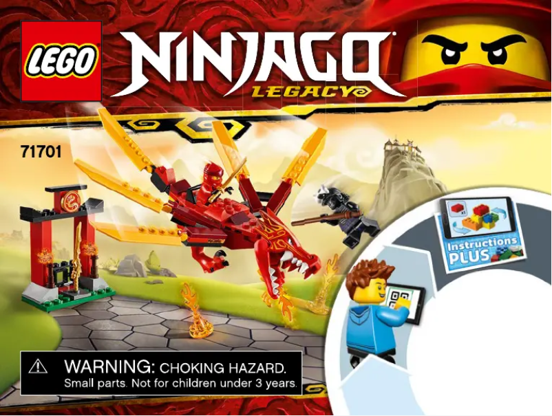 Page 1 de la notice Manuel utilisateur Lego Ninjago 71701