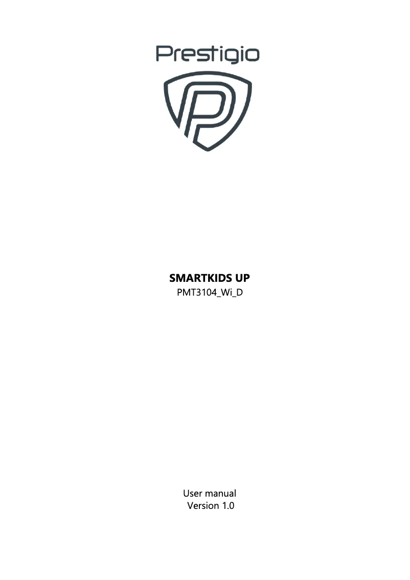 Page n°1 - Manuel utilisateur Prestigio SmartKids Up