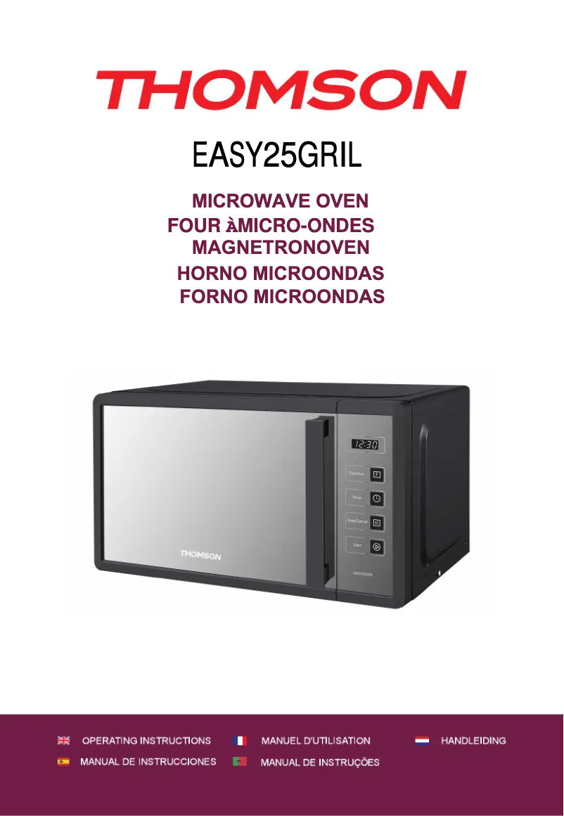 Page 1 de la notice Manuel utilisateur Thomson EASY25GRIL