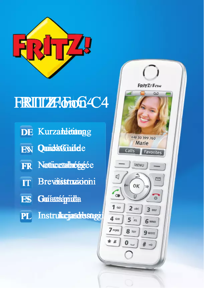 Imagen de la primera página del manual del dispositivo FRITZ!Fon C4