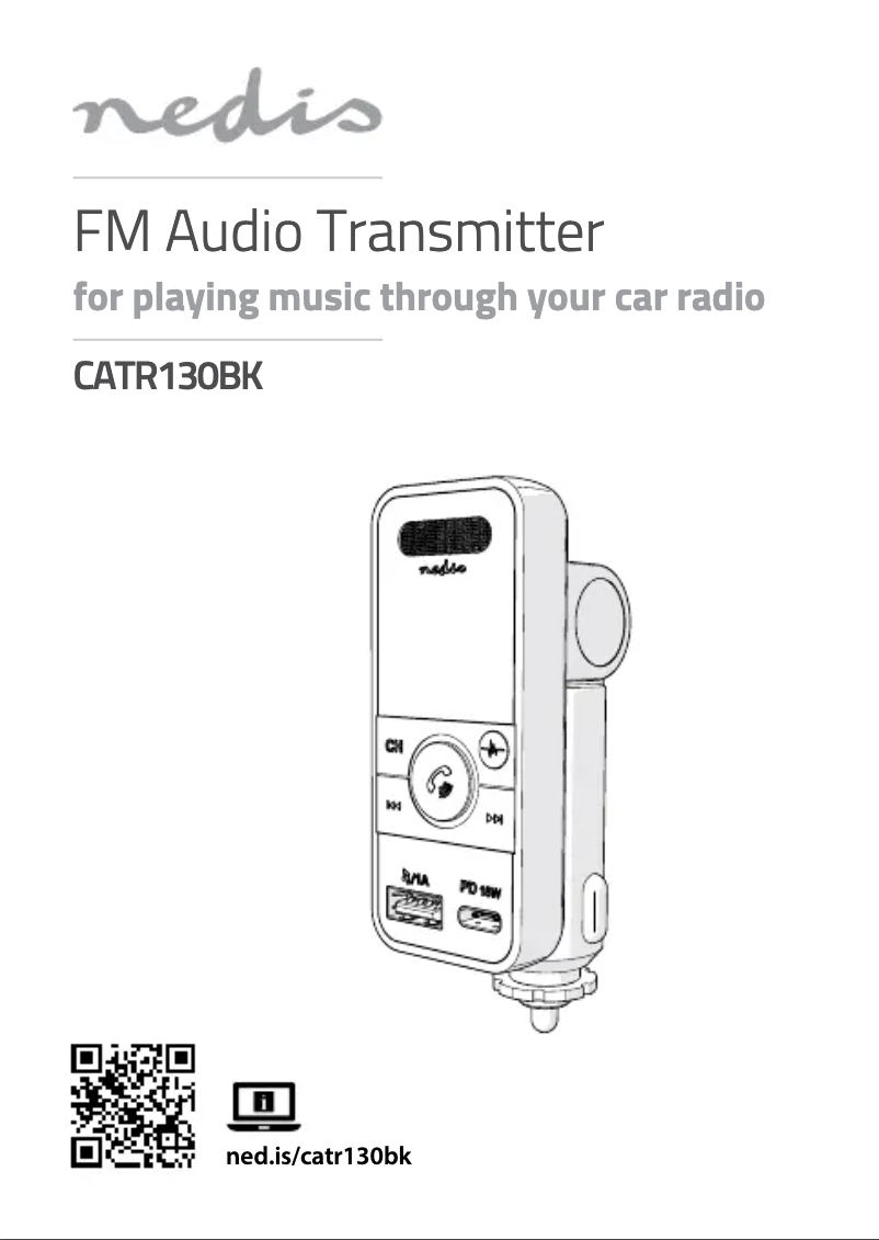 Page 1 de la notice Manuel utilisateur Nedis CATR130BK