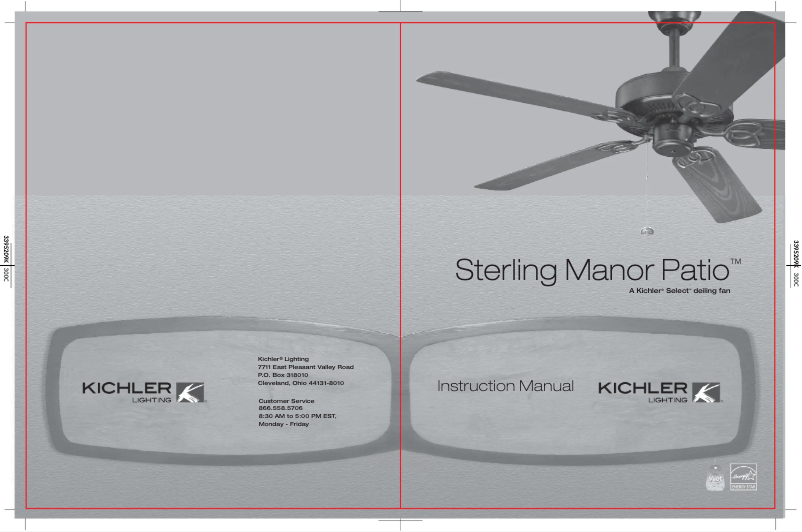 Image de la première page du manuel de l'appareil Sterling Manor