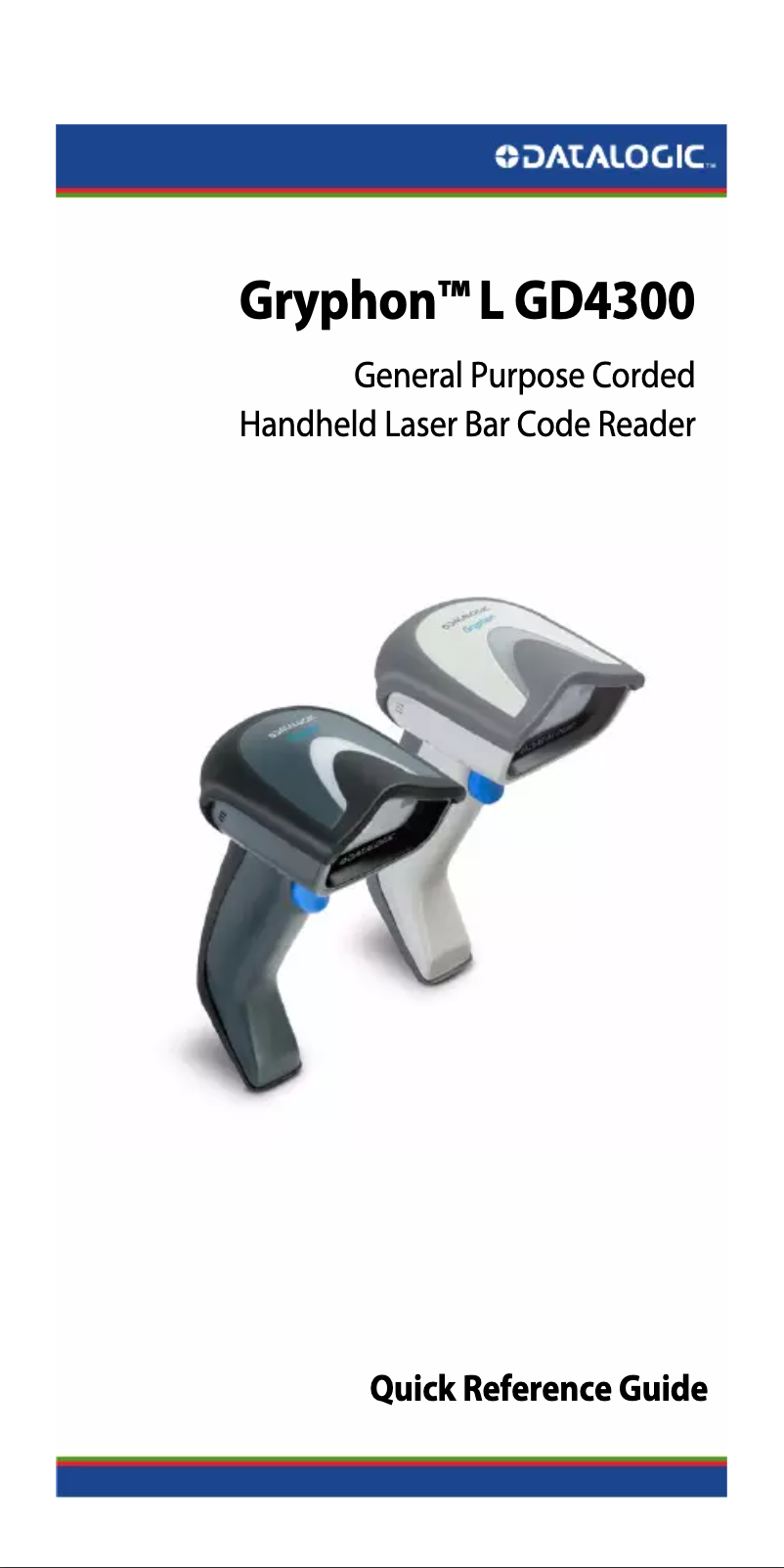 Page 1 de la notice Manuel utilisateur Datalogic Gryphon L GD4300
