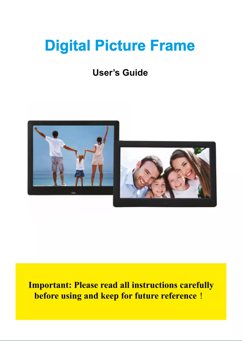 Image de la première page du manuel de l'appareil XDPF10B