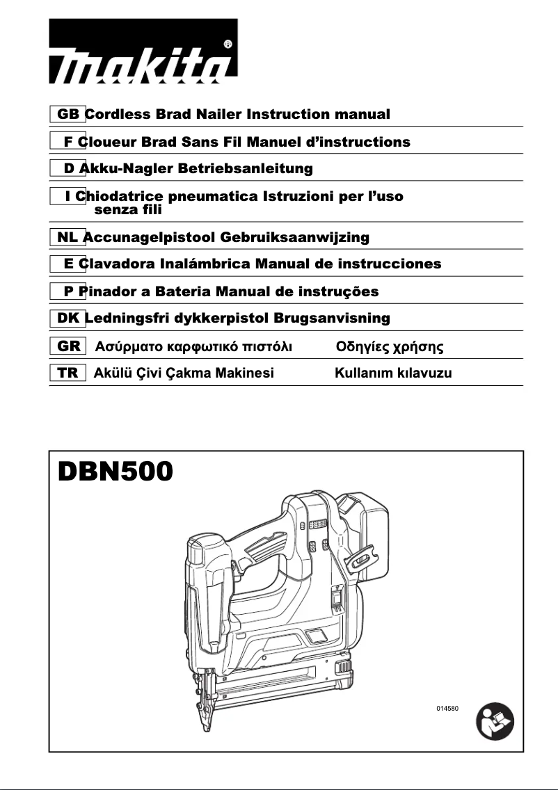 Page 1 de la notice Manuel utilisateur Makita DBN500
