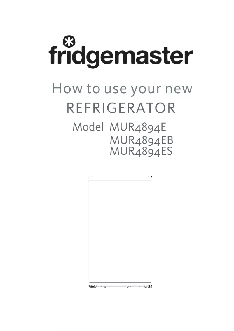 Página 1 del manual Manual de usuario Fridgemaster MUR4894EB