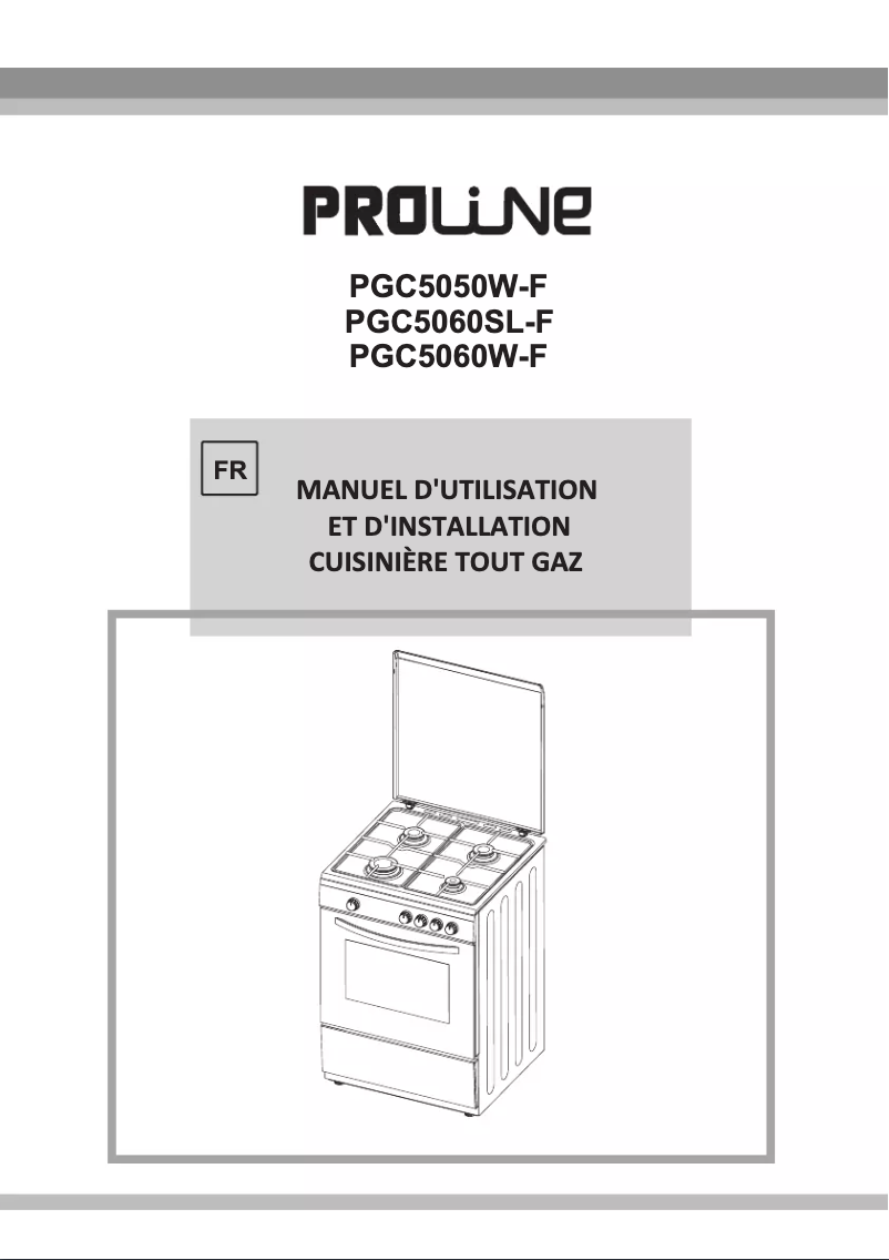 Page 1 de la notice Manuel utilisateur Proline PGC 5060SL-F