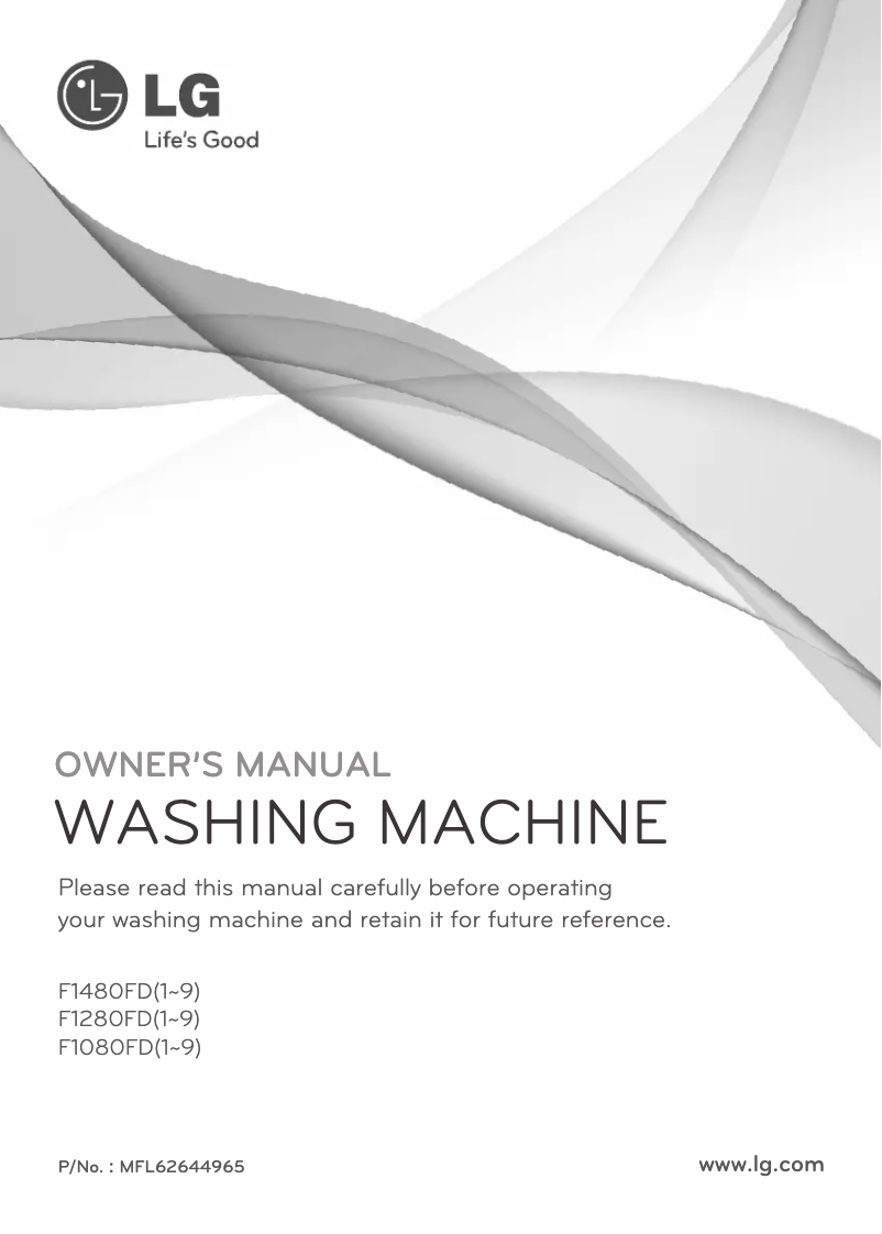 Page n°1 - Manuel utilisateur LG F1480FD