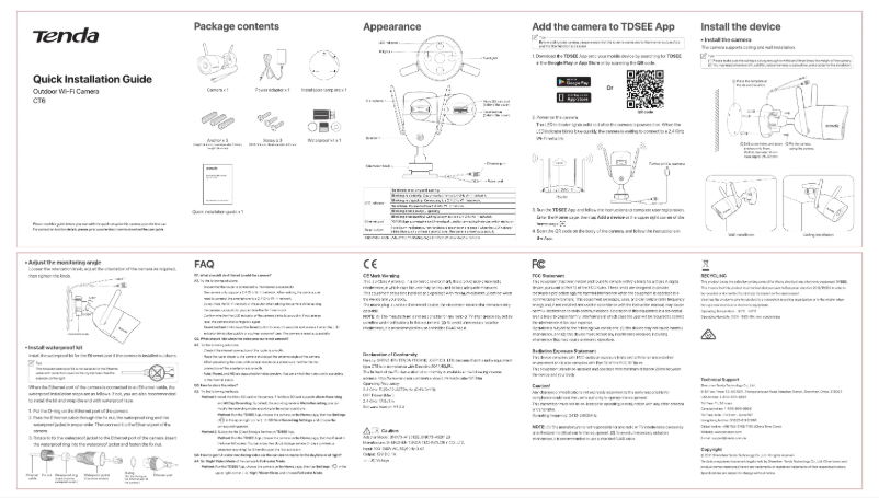 Page n°1 - Guide de démarrage rapide Tenda CT6