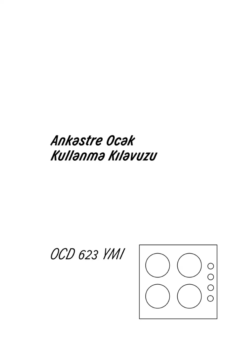 Image de la première page du manuel de l'appareil OCD 623 YMI