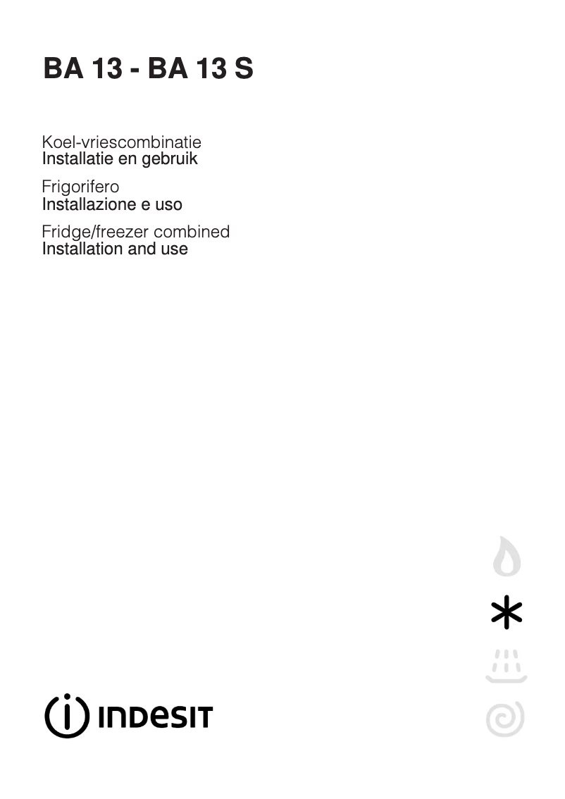 Image de la première page du manuel de l'appareil BA 13 S (NL)