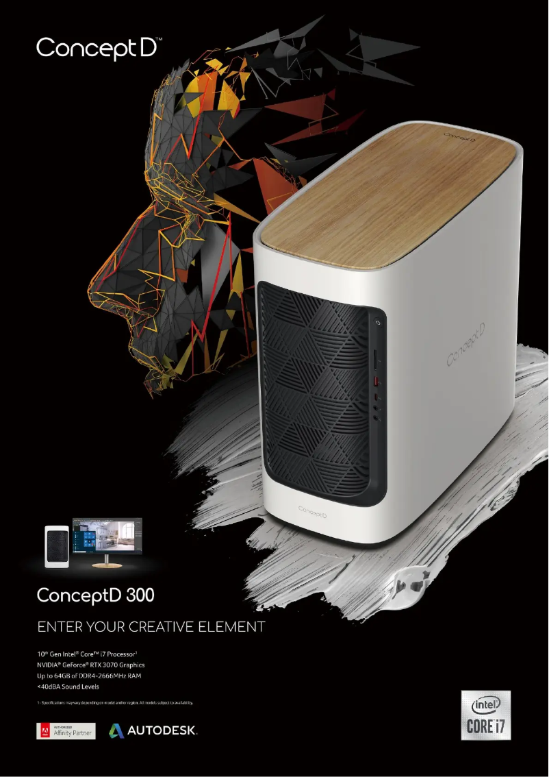 Página 1 del manual Manual de usuario Acer ConceptD 300