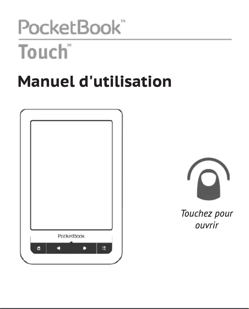 Page 1 de la notice Manuel utilisateur PocketBook Touch