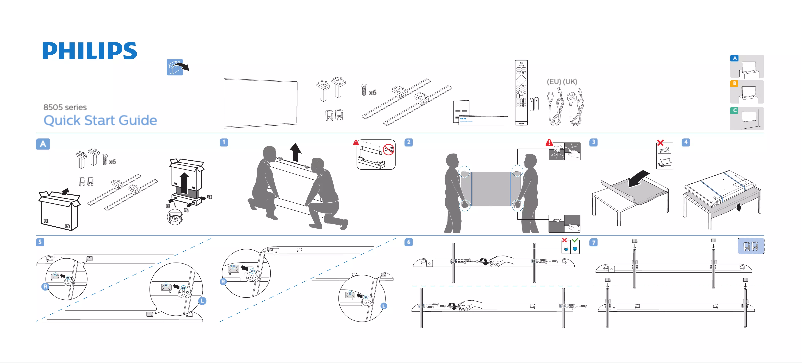 Imagen de la primera página del manual del dispositivo 75PUS8505