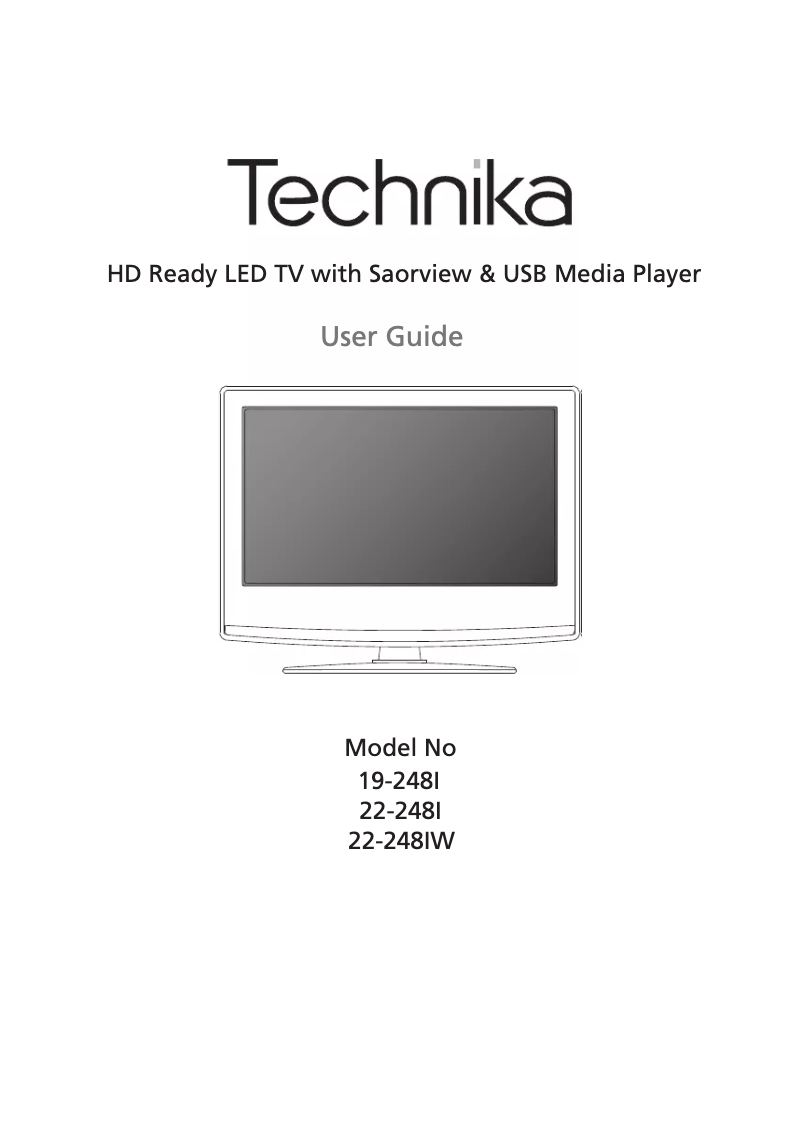 Page 1 de la notice Manuel utilisateur Technika LED19-248I