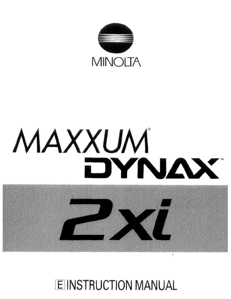Image de la première page du manuel de l'appareil Dynax 2Xi