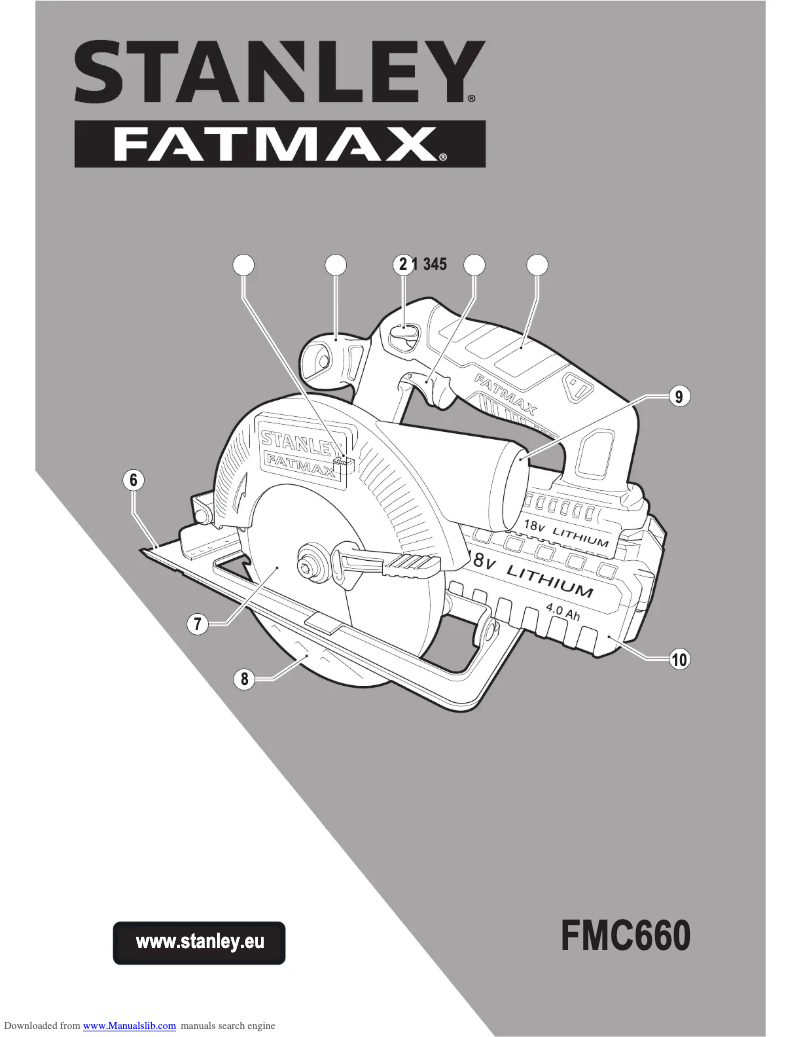 Page n°1 - Manuel utilisateur Stanley Fatmax FMC6602