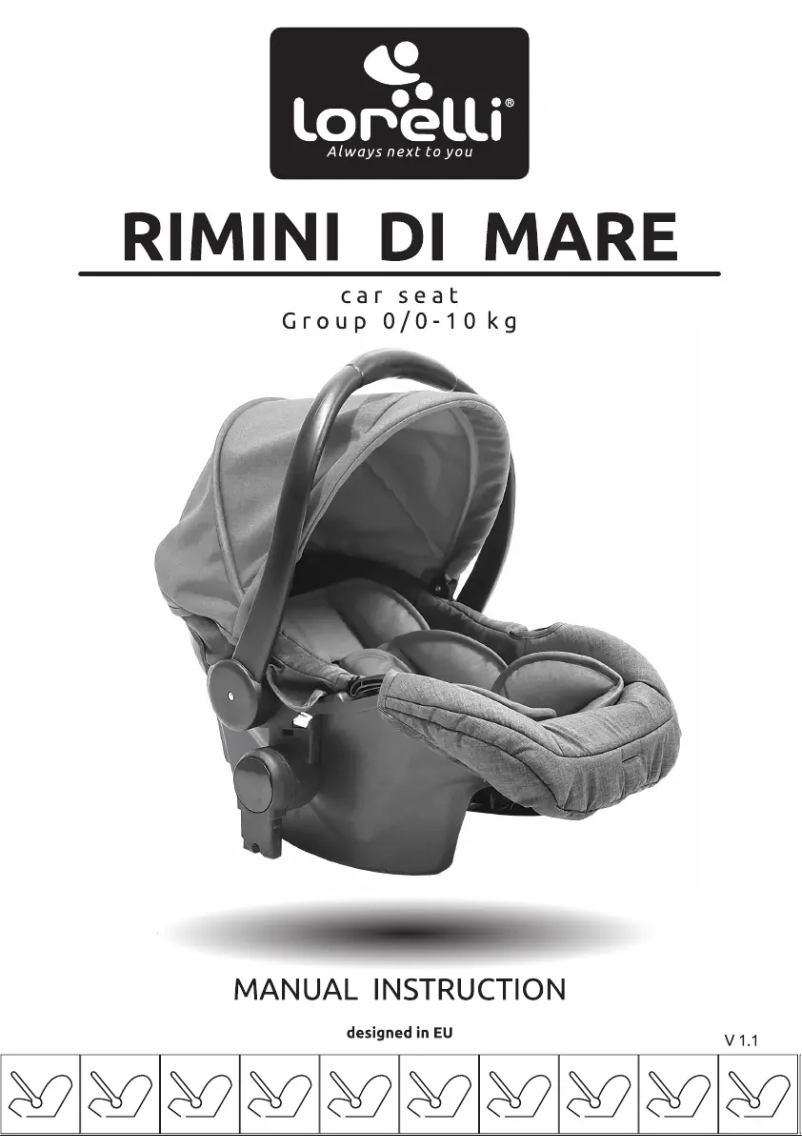 Page n°1 - Manuel utilisateur Lorelli Rimini Di Mare